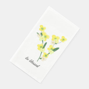 Gele Bloemen Zijn Gezegend Servet