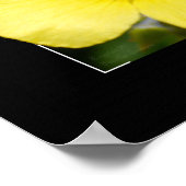 gele bloemenprint poster (Hoek)