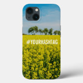 Gele bloementeelt Case-Mate iPhone case (Achterkant)