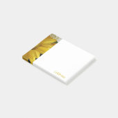 Gele bloemige vier Post-It-notities Post-it® Notes (Schuin)