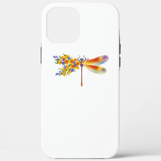 gele bloemlibel Case-Mate iPhone case (Achterkant)