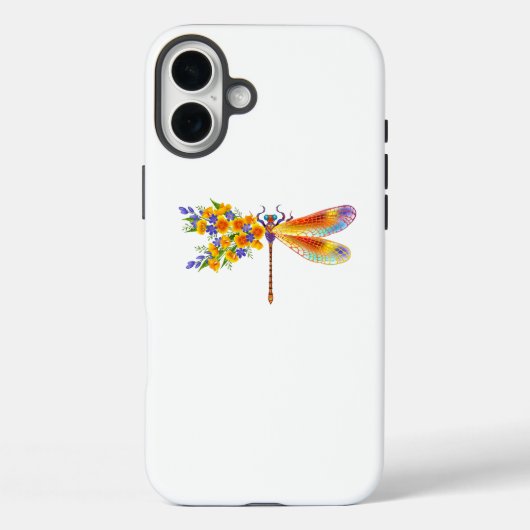 gele bloemlibel Case-Mate iPhone case (Achterkant)