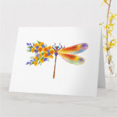 gele bloemlibel kaart (Gele Bloem)