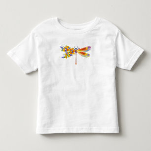 gele bloemlibel kinder shirts