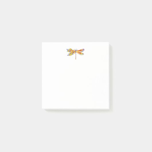 gele bloemlibel post-it® notes (Voorkant)