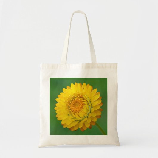 Gele bloemzak tote bag (Voorkant)
