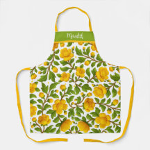 Gele bloesems en groene bladeren