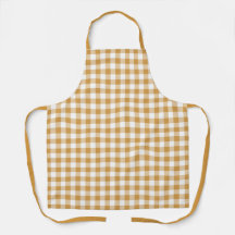 Gele boerderij Gingham Apron