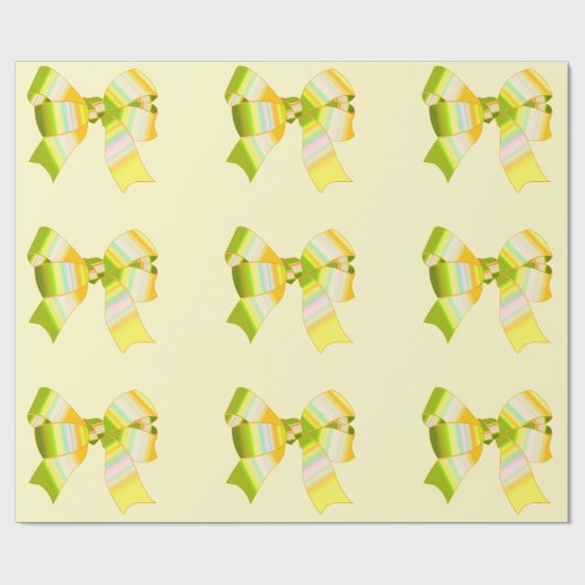 Gele bogen die papier verpakken (Vlak)