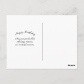  gele bomen Berg Birthday Briefkaart (Achterkant)