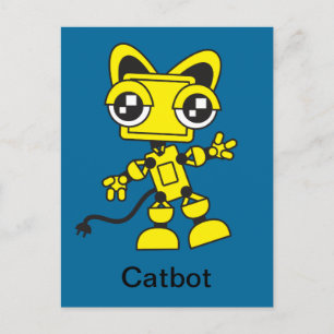 Gele bot briefkaart