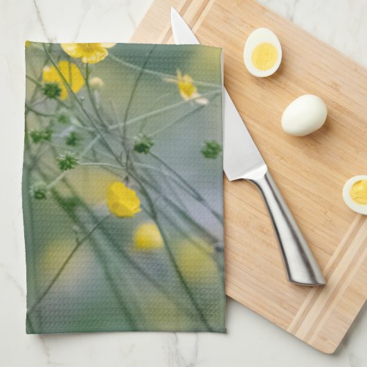 Gele boter theedoek (Quarter Fold)