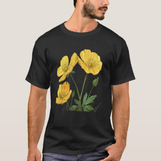 Gele boterbloem voor  paardenbloem en Daisy Fl T-shirt