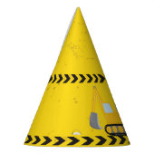 Gele bouwvakkers Aangepaste kinderen van 10 dagen Feesthoedjes (Links)