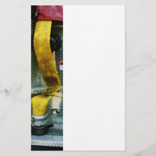 Gele brandslang briefpapier (Voorkant)