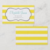 Gele brede streep visitekaartje (Voorkant / Achterkant)