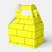 Gele Brick Pattern Favor Box Bedankdoosjes (Achterkant)
