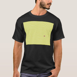 Gele Britse Unievakken en oneven T-shirt