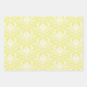 Gele Bruiloft Wrapping Papier Set Inpakpapier Vel (Voorkant 3)