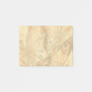 Gele bruine vlinder post-it® notes