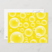 Gele bubels briefkaart (Voorkant / Achterkant)