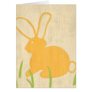 Gele Bunny en groene gras door Chariklia Zarris