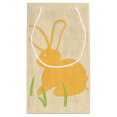 Gele Bunny en groene gras door Chariklia Zarris Klein Cadeauzakje (Achterkant)