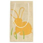 Gele Bunny en groene gras door Chariklia Zarris Klein Cadeauzakje (Voorkant)