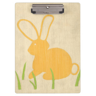 Gele Bunny en groene gras door Chariklia Zarris Klembord