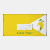 Gele bureaumat met citroen (Keyboard & Muis)