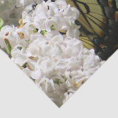 Gele Butterfly op White Lilacs Tissuepapier (Detail)