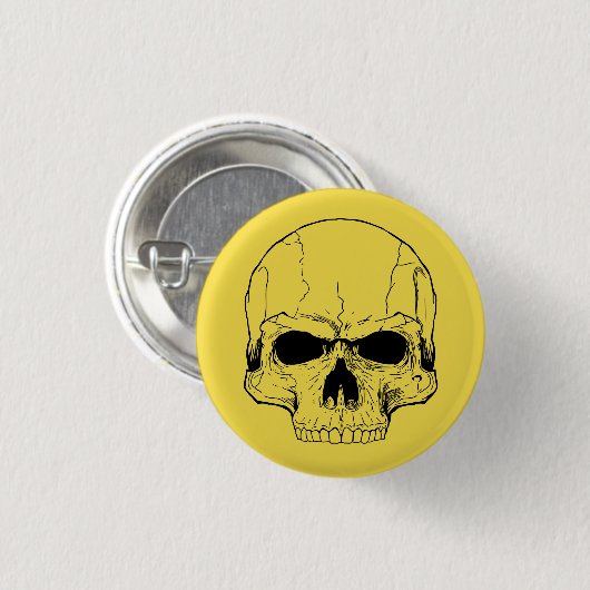 Gele Button (Voorkant /achterkant)