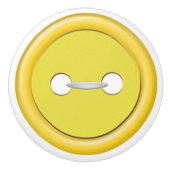 Gele Button Drawer Pull Keramische Knop (Voorkant)