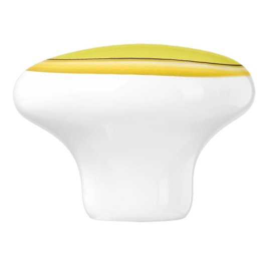 Gele Button Drawer Pull Keramische Knop (Zijkant)