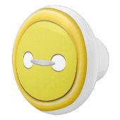 Gele Button Drawer Pull Keramische Knop (Rechts)