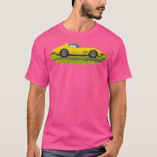 Gele C3 Corvette Supercar Raceauto Sportauto Mu T-shirt