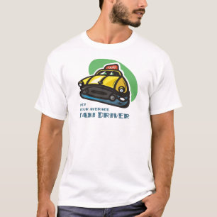Gele cabine-cartoon: Niet uw gemiddelde taxichauff T-shirt