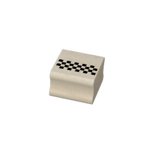 Gele cabine geruite patroon rubberstempel