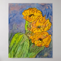 Gele Cactus Bloem