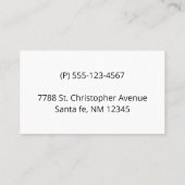 Gele cactusbloem in de lente visitekaartje (Achterkant)