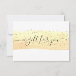 Gele Cadeaubon Glitter Voucher