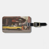 Gele Cadillac 2012 Bagagelabel (Voorkant horizontaal)