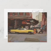 Gele Cadillac 2012 Briefkaart (Voorkant / Achterkant)