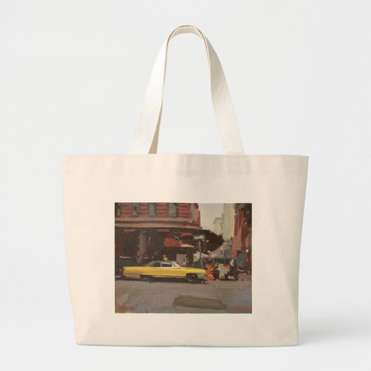 Gele Cadillac 2012 Grote Tote Bag (Voorkant)
