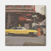 Gele Cadillac 2012 Magneet (Voorkant)