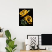 Gele Californische Klaproos Bloemen Kunstprint Pos Poster (Thuiskantoor)