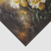 Gele calla lelies bloemen samenstelling #3 tissuepapier (Detail)