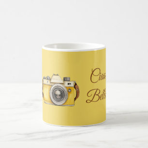 Gele Camera Ciao Bella Koffiemok
