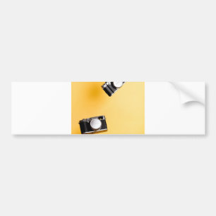 gele camera's bumpersticker