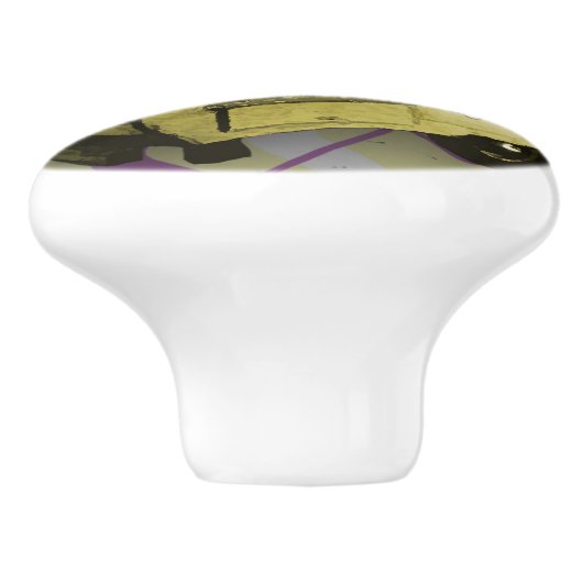 Gele Camper Trailer knop (Zijkant)